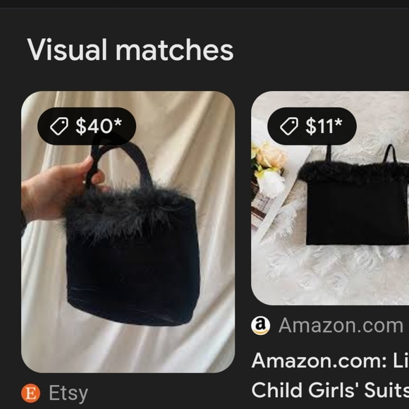 Handcrafted black felted Wool bag fuzzy trim 19×10 ×8 - Picture 2 of 10